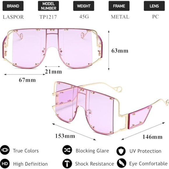 Oversized Square Sunglasses